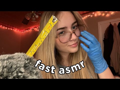 ASMR Fast and Aggressive measuring, tapping and personal attention🥰