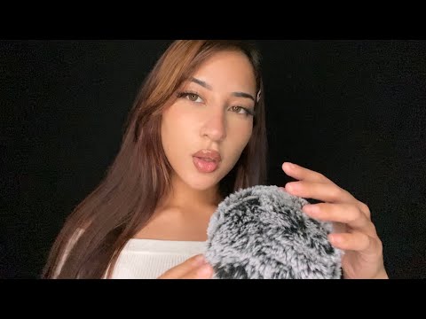 ASMR Tingly Mouth Sounds & Fluffy Mic Rubbing