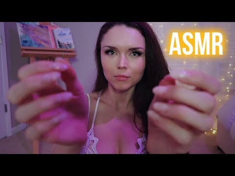 ASMR // Ear Massage with Relaxing Hand Movements + Face Touching (layered sounds + no talking)