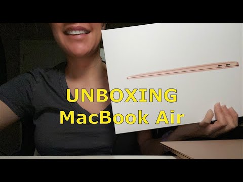 ASMR Unboxing MacBook Air/ Crinkle & Tapping Sounds