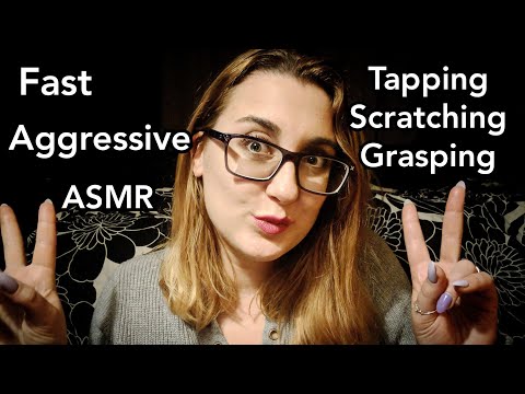 ASMR Fast Aggressive Tapping Scratching Grasping
