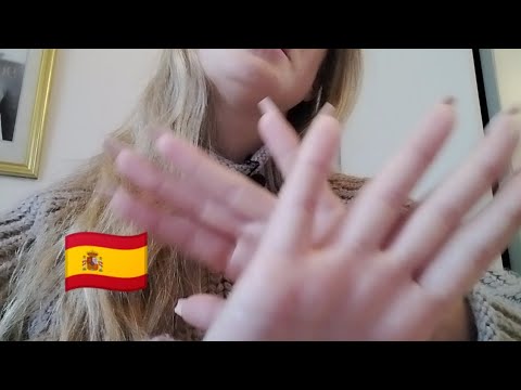 ASMR en español 🌞 | trigger words + hand movements | mouth sounds