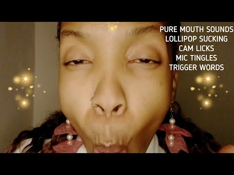ASMR |💯% COMBO | Pure wet & dry mouth sounds | Sucking LOLLY | Trigger Words .