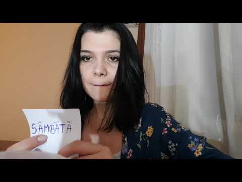 ASMR- Days of the week in Romanian