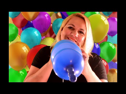 [ASMR] Blowing up Balloons - Too much fun