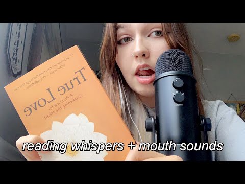 ASMR | whisper reading + mouth sounds