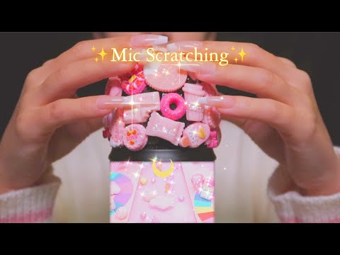 ASMR Gentle Scratching (no talking) Slow Mic scratching for relaxation, background noise w/ visuals