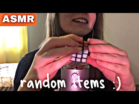 ASMR | Doing ASMR With Random Objects 💖(lots of tapping + new sounds, whispering)