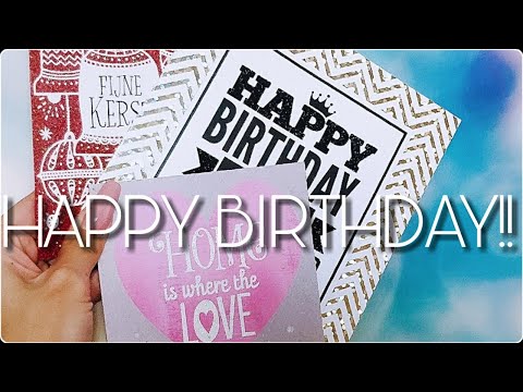 ASMR FINGER TRACING TINGLY TEXTURES - SCRATCHING BIRTHDAY CARDS SOUNDS