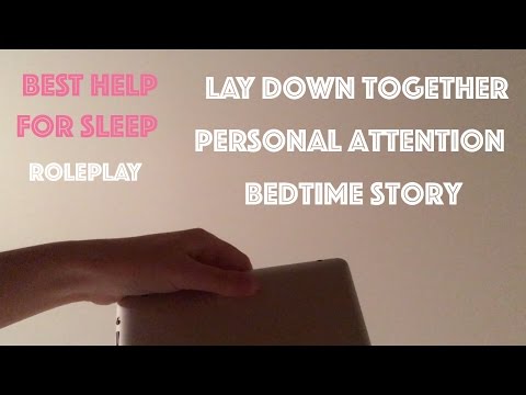 ASMR Roleplay Friend Helps You Fall Asleep In Bed [Bedtime Story, Massage, Hair Brush]