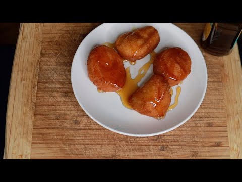 Fried Honey Biscuits ASMR Eating Sounds