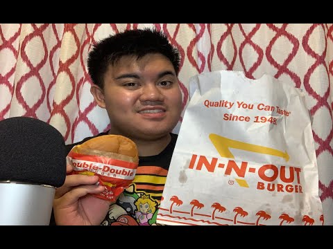 ASMR In N Out Burger Mukbang Double Double Animal Style & Fries (No Talking)