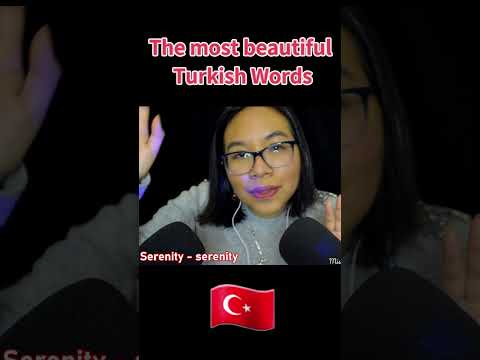 ASMR THE MOST BEAUTIFUL TURKISH WORDS ACCORDING TO CHATGPT  #asmrshorts #asmrlanguages #türkçe 🇹🇷❤️