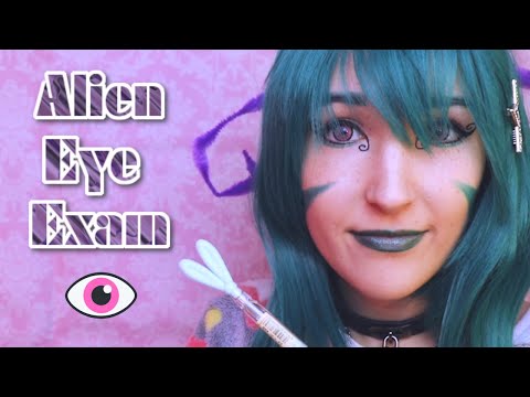 ASMR - FRIENDLY ALIEN ~ Studying You! Visual Eye Exam | Follow the Light~