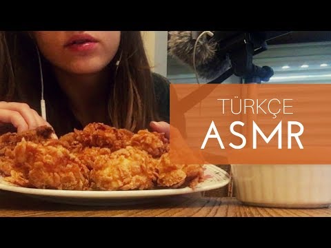 Türkçe ASMR I Kızarmış Tavuk Yeme I Fried Chicken Eating