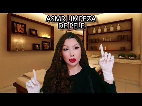 asmr Limpeza de pele/ Skincare