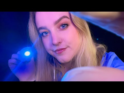 ASMR | Getting something out of your eyes 👀 [Light Triggers & Eye Exam]