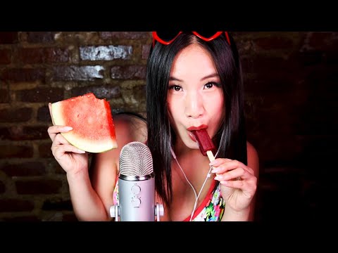 ASMR Intense Wet Mouth Sounds | Popsicle & Watermelon 🍉