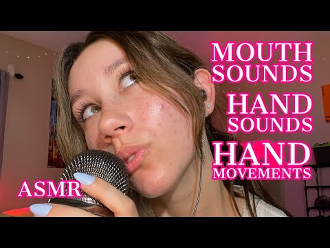 ASMR | mouth sounds, hand sounds, hand movements