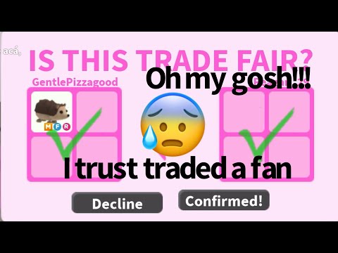Adopt Me Trust Trade with a  random fan | 🦔my mega hedgehog 🦔🦔🦔🦔 | Scammer Alert | Roblox