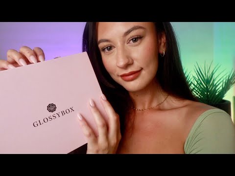 ASMR Glossybox Unboxing June 2022 💕 tapping + whispering