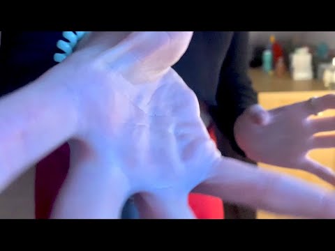 ASMR hand movements with invisible triggers