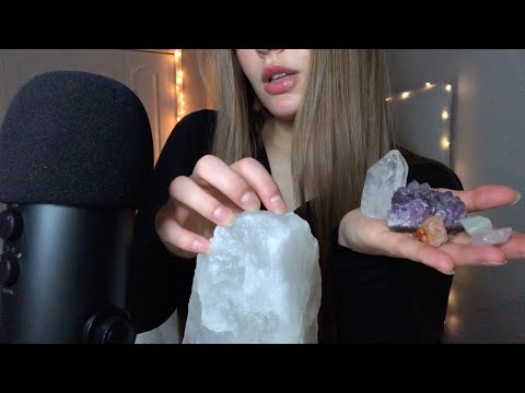 ASMR crystal & salt lamp tapping and scratching🔮✨