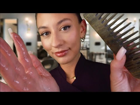 ASMR Super RELAXING Scalp Massage & Treatment 🌙 ~ layered sounds and personal attention