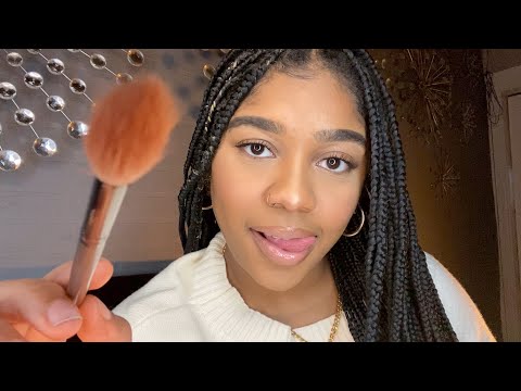 ASMR- Valley Girl Bestie Does Your Makeup 💅🏽✨ (MOUTH SOUNDS, GUM CHEWING, PERSONAL ATTENTION) 😘