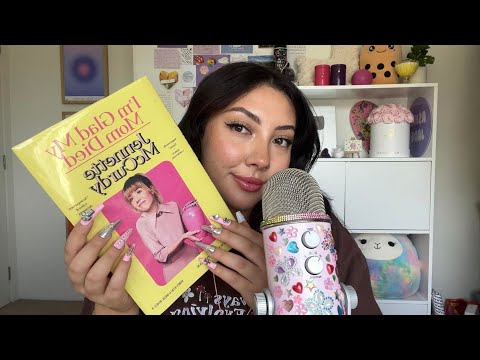 ASMR tapping and tracing triggers on books + rambled opinions ❤️