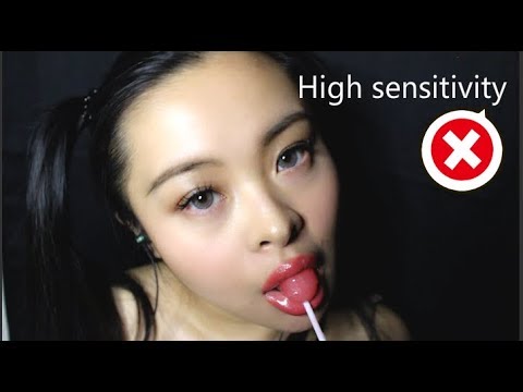 Lollipop asmr mouth sounds | when the mic is at highest level...