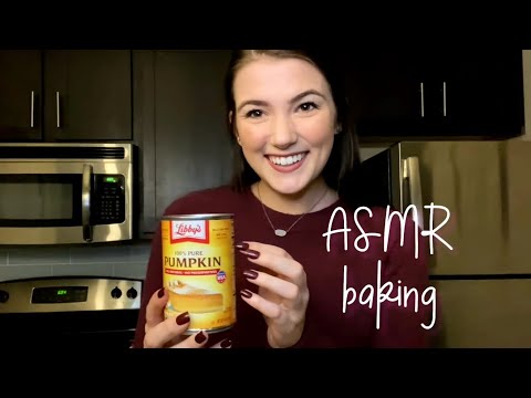 ASMR Baking Pumpkin Bread 🍞 Crinkling, Tapping, Scratching