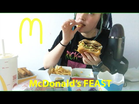 ASMR McDonald’s FEAST 🍔🍟🍦