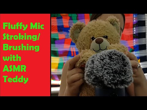 ASMR Teddy Gives You Fluffy Tingles! - Fluffy Mic Brushing  for Relaxation & Sleep - No Talking