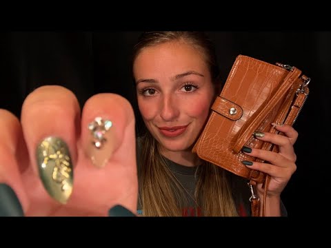 ASMR tingley shopping haul | tapping with long nails, scratching, visual triggers and hand movements