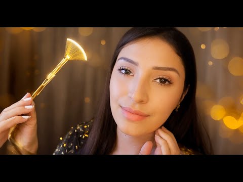 ASMR Face Brushing for Sleep | Personal Attention for Anxiety Relief