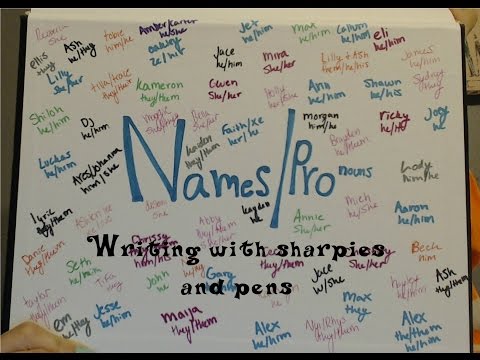 ASMR Writing with pens and sharpies