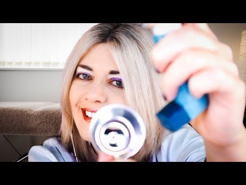 ASMR Doctor | Asthma Check Up (Stethoscope, Inhaler, Latex Gloves, Writing Sounds)