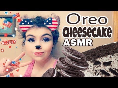 ASMR Eating - Oreo Cheesecake 🍰