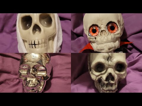 ASMR Tapping on Skeletons ! Which one gives you the most Tingles? YOU DECIDE!  #halloween