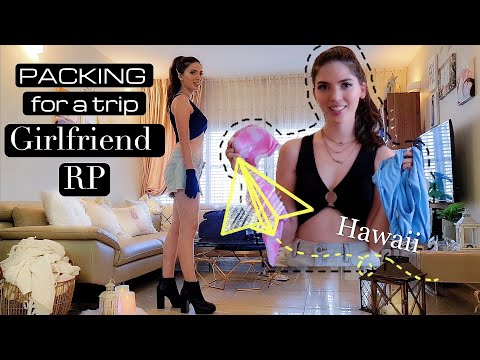 ASMR Taking Care of YOU 💗 ASMR Packing for a Trip asmr girlfriend roleplay kisses relaxing breathing