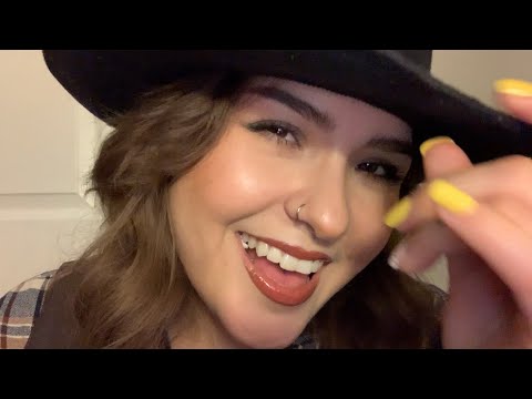 [asmr] I'M A COWBOY, BABY! 🤠 (gum chewing, leather sounds, southern accent)
