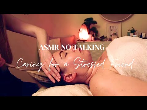 ASMR Light Touch to help with a Tension Headache | Hair Brushing, Scalp & Neck Massage on Abi 💆‍♀️