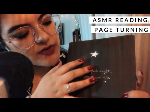 ASMR Inaudible reading, tracing and page turning 😴 | Reading you to sleep ✨