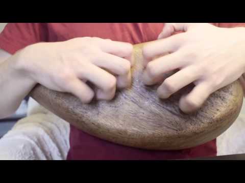 ASMR #70 - Fast tapping and scratching on wood bowls (+ fingerpicks!)