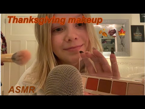 Doing Your Makeup For Thanksgiving ASMR 🍁🦃🍂
