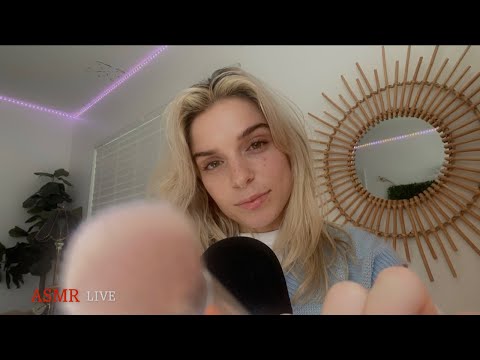 live asmr | get ready with me w/ chats and triggers