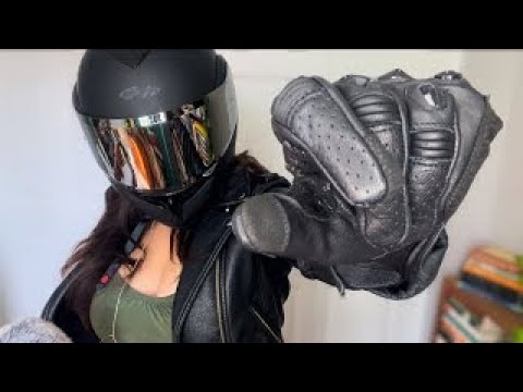 🖤 Motorcycle ASMR 🖤 Leather Sounds, Natural Speaking