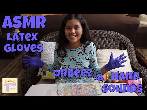ASMR 🧤Latex Gloves 🧤Hand Sounds & Orbeez