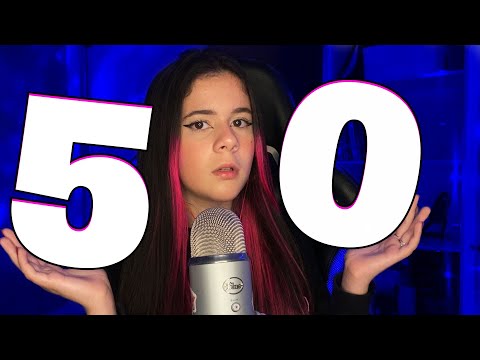 50 Triggers in 1.3 MIN ASMR | Fast tapping | Scratching | Mouth Sounds